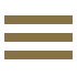 Mobile Navigation Menu Icon. 3 horizontal gold bars.